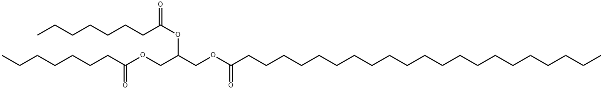 2,3-bis[(1-oxooctyl)oxy]propyl docosanoate  结构式