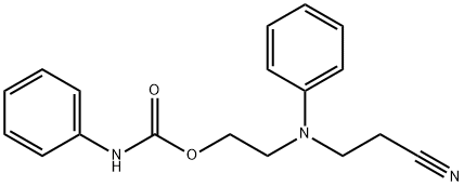 2-((2-cyanoethyl)(phenyl)amino)ethyl phenylcarbamate 结构式