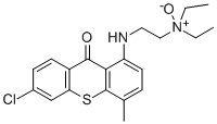 9H-Thioxanthen-9-one, 6-chloro-1-((2-(diethylamino)ethyl)amino)-4-meth yl-, N-oxide 结构式