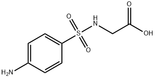 |(4-氨基苯磺酰基氨基)-乙酸 结构式