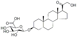 21-Hydroxy-20-oxo-5β-pregnan-3α-yl β-D-Glucopyranosiduronic Acid 结构式