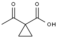 CYCLOPROPANECARBOXYLIC ACID, 1-ACETYL- 结构式