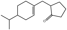 2-[(4-isopropylcyclohex-1-en-1-yl)methyl]cyclopentan-1-one 结构式