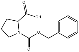 N-CBZ-DL-脯氨酸 结构式