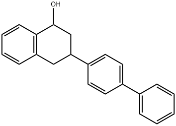 3-(4-联苯基)-1,2,3,4-四氢-1-萘酚 结构式