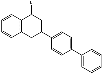3-[1,1'-biphenyl]-4-yl-1-bromo-1,2,3,4-tetrahydronaphthalene 结构式