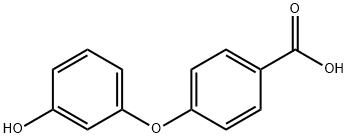 4-(3-羟基苯氧基)苯甲酸 结构式