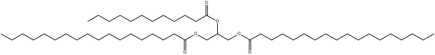 1,2,3-Propanetriyl=2-laurate 1,3-distearate 结构式
