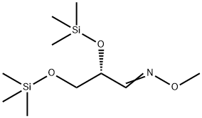 Propanal, 2,3-bis[(trimethylsilyl)oxy]-, O-methyloxime, (S)- 结构式