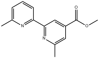 6,6'-二甲基-[2,2'-联吡啶]-4-羧酸甲酯 结构式