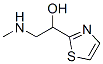 2-Thiazolemethanol,  -alpha--[(methylamino)methyl]- 结构式