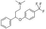 N,N-二甲基-Γ-[4-三氟甲基苯氧基]苯丙胺 结构式