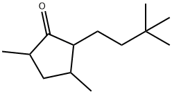 3,5-Dimethyl-2-(3,3-dimethylbutyl)-1-cyclopentanone 结构式