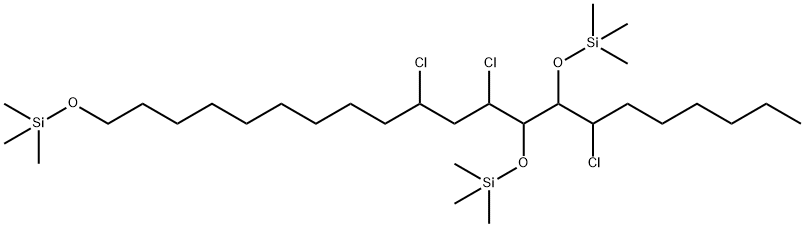 10,12,15-Trichloro-1,13,14-tris[(trimethylsilyl)oxy]henicosane 结构式