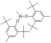 双(2,6-二叔丁基-4-甲基苯氧基)甲基铝(0.4MOL/L的甲苯溶液) 结构式