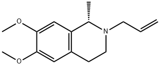 (1S)-2-Allyl-6,7-dimethoxy-1-methyl-1,2,3,4-tetrahydroisoquinoline 结构式