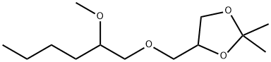 4-[[(2-Methoxyhexyl)oxy]methyl]-2,2-dimethyl-1,3-dioxolane 结构式