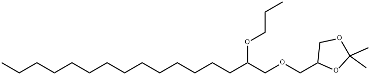 2,2-Dimethyl-4-[[(2-propoxyhexadecyl)oxy]methyl]-1,3-dioxolane 结构式