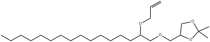 2,2-Dimethyl-4-[[[2-(2-propenyloxy)hexadecyl]oxy]methyl]-1,3-dioxolane 结构式