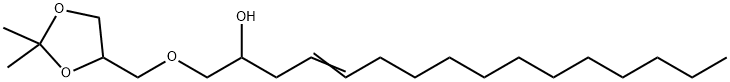 1-[(2,2-Dimethyl-1,3-dioxolan-4-yl)methoxy]-4-hexadecen-2-ol 结构式