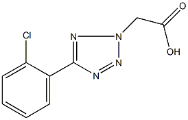 2-[5-(2-氯苯基)-1,2,3,4-四唑-2-基]乙酸 结构式