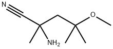 Pentanenitrile,  2-amino-4-methoxy-2,4-dimethyl- 结构式