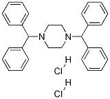 1,4-Bis(benzhydryl)piperazine Dihydrochloride 结构式