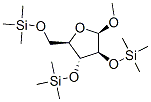 .beta.-Arabinofuranoside, methyl 2,3,5-tris-O-(trimethylsilyl)- 结构式