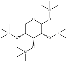 1-O,2-O,3-O,4-O-Tetrakis(trimethylsilyl)-D-ribopyranose 结构式