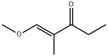 (1E)-1-甲氧基-2-甲基-1-戊烯-3-酮 结构式