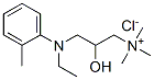 [3-[ethyl(o-tolyl)amino]-2-hydroxypropyl]trimethylammonium chloride  结构式