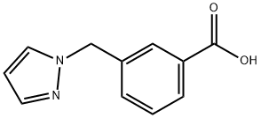 3-(1H-吡唑-1-基甲基)苯甲酸 0.22H2O 结构式