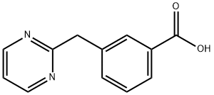 3-(2-嘧啶基甲基)苯甲酸 结构式