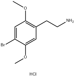 4-溴-2,5-二甲氧基苯乙胺盐酸盐 结构式