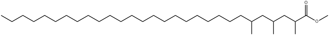 2,4,6-Trimethylnonacosanoic acid methyl ester 结构式