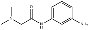 N-(3-氨基苯基)-2-(二甲氨基)乙酰胺 结构式