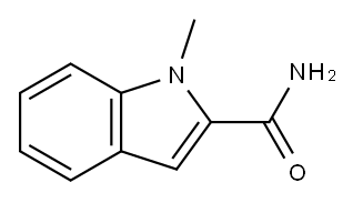 1-甲基-1H-吲哚-2-羧酰胺 结构式