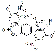 bis(2-methoxy-4-nitrobenzenediazonium) naphthalenedisulphonate 结构式