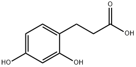 3-(2,4-二羟基苯)丙酸 结构式