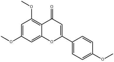 4',5,7-三甲氧基黄酮 结构式