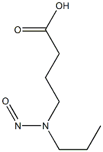 N-PROPYL-N-(3-CARBOXYPROPYL)NITROSAMINE 结构式