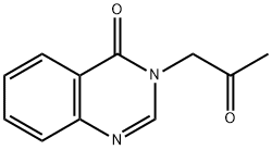 4(3H)-喹唑啉酮,3-丙酮基- 结构式
