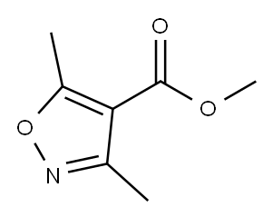 3,5-二甲基异噁唑-4-羧酸甲酯 结构式