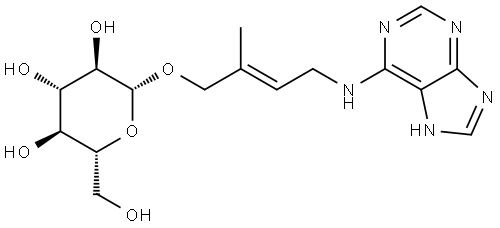 反式-玉米素-9-Β-葡萄糖苷 结构式