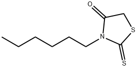 3-己基-2-硫代-1,3-四氢噻唑-4-酮 结构式