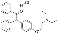 去氯-1,2-二氢-2-氧代克立米芬盐酸盐 结构式