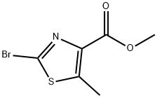 甲基-2-溴-5-甲基-噻唑-4-羧酸 结构式