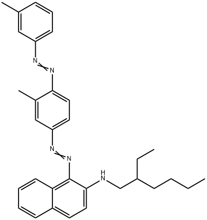 N-(2-ethylhexyl)-1-[[3-methyl-4-[(3-methylphenyl)azo]phenyl]azo]naphthalen-2-amine 结构式