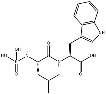 N-phosphorylleucyltryptophan 结构式