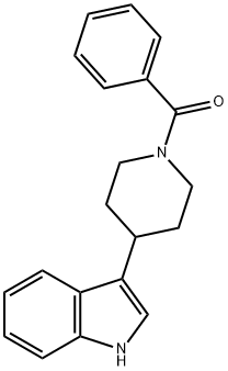 1-苯甲酰基-4-(1H-吲哚-3-基)哌啶 结构式